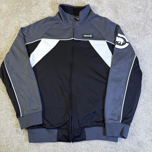 The Unbranded Brand Other - Y2K Ecko Unltd Track Jacket Black Gray Full Zip Skater XXL